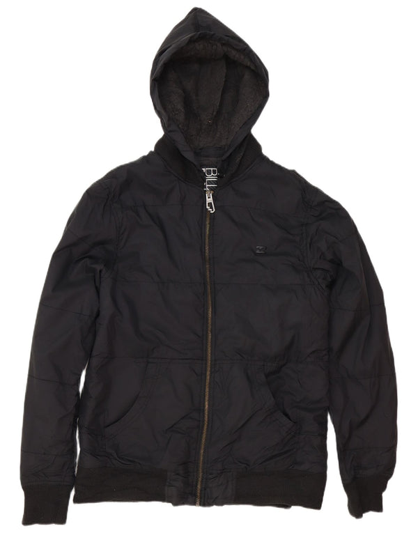 Billabong Herre hættepolstret jakke UK 40 Stor sort polyester