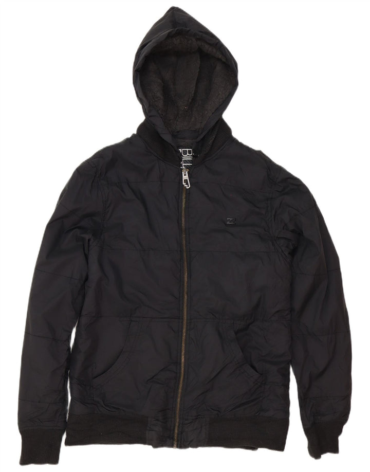 Billabong Herre hættepolstret jakke UK 40 Stor sort polyester