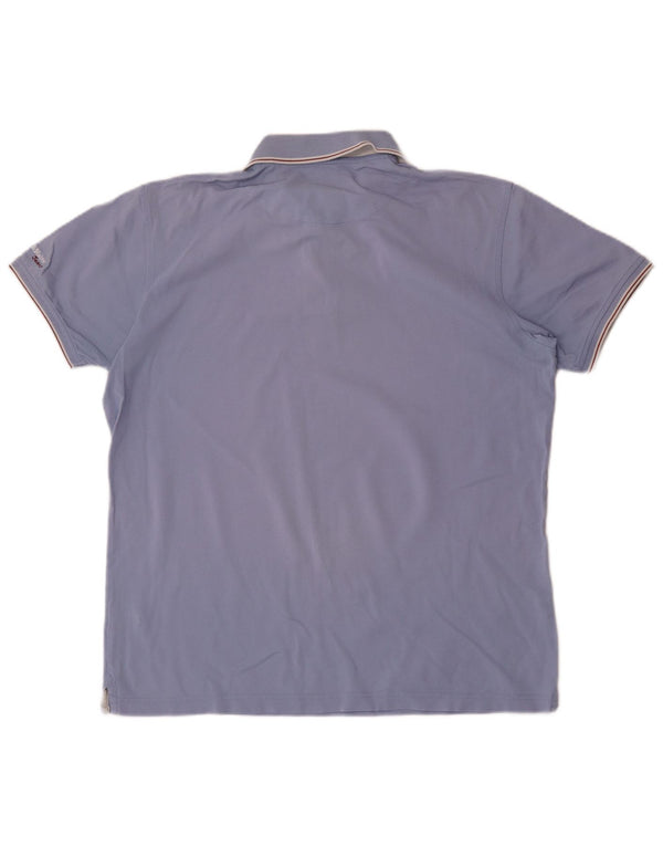 Harmont & Blaine herre poloshirt 2XL blå bomuld