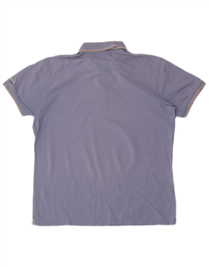 Harmont & Blaine herre poloshirt 2XL blå bomuld