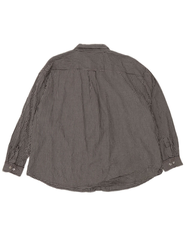 RUSSELL ATHLETIC Herre Arkansas Razorbacks skjorte 3XL sort Gingham Bomuld