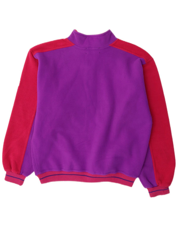 Conte of Florence Herre Ski Grafisk Fleece Jumper Medium Lilla Colourblock