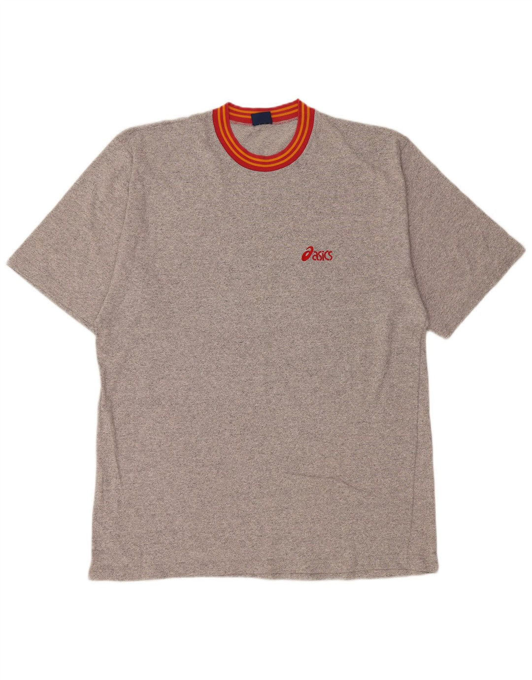 Asics Herre T-Shirt Top 2XL Grå Flecked Bomuld