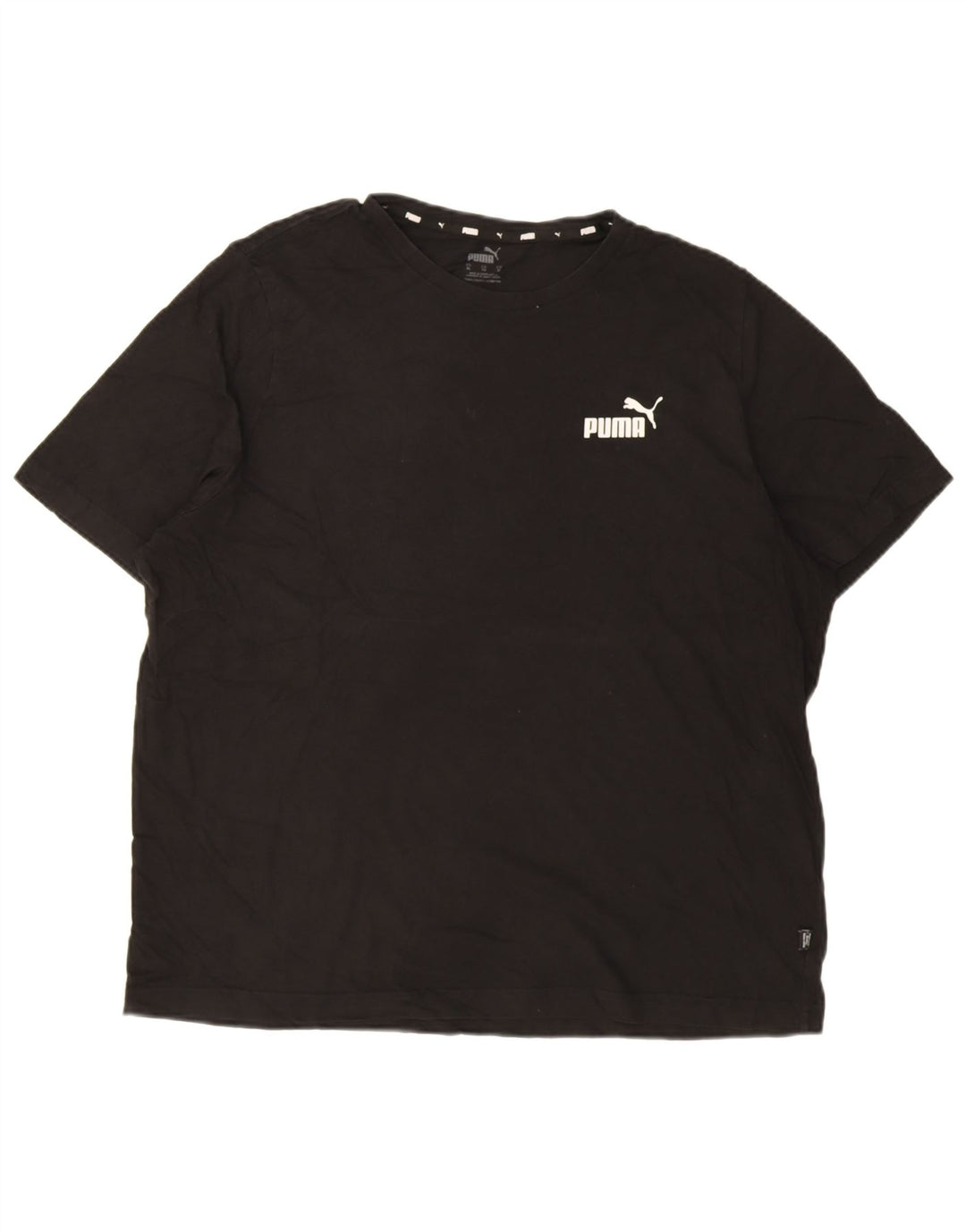 Puma Herre T-Shirt Top XL Sort Bomuld