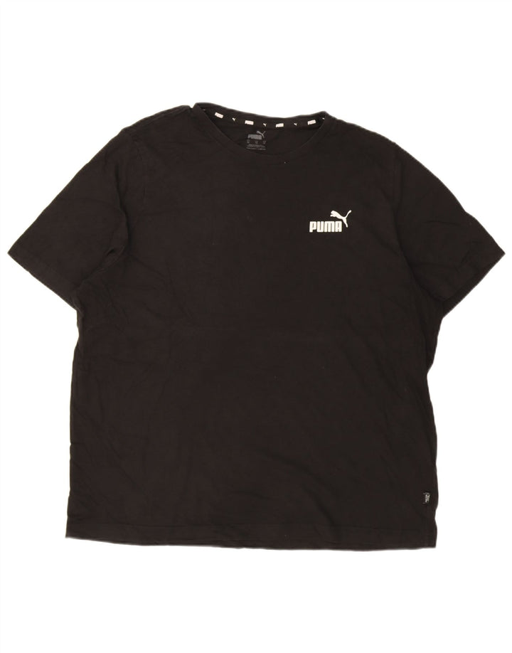 Puma Herre T-Shirt Top XL Sort Bomuld