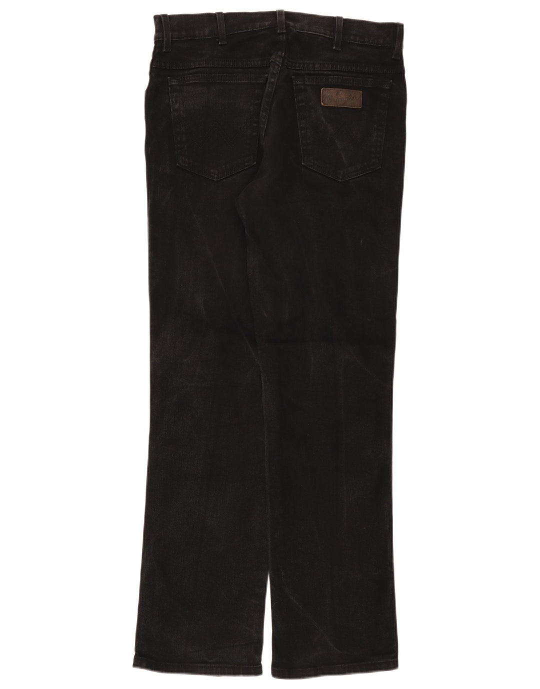 Wrangler Herre Texas Stretch Straight Jeans W33 L32 Sort Bomuld