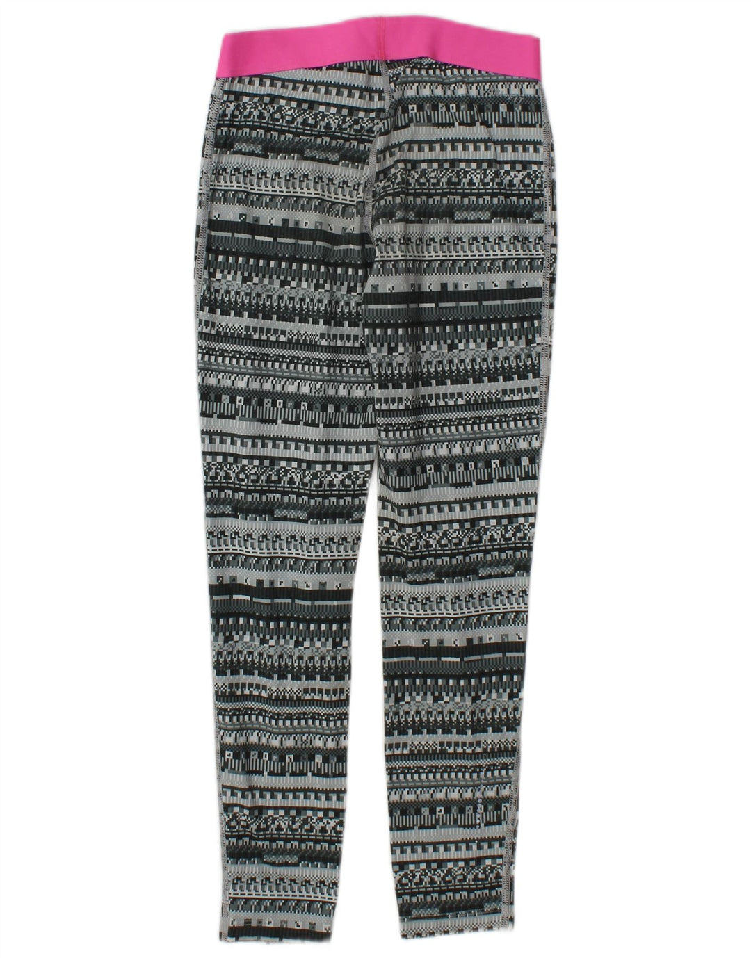 Nike Grafiske Leggings til kvinder UK 12 Medium Grey Geometrisk Polyester