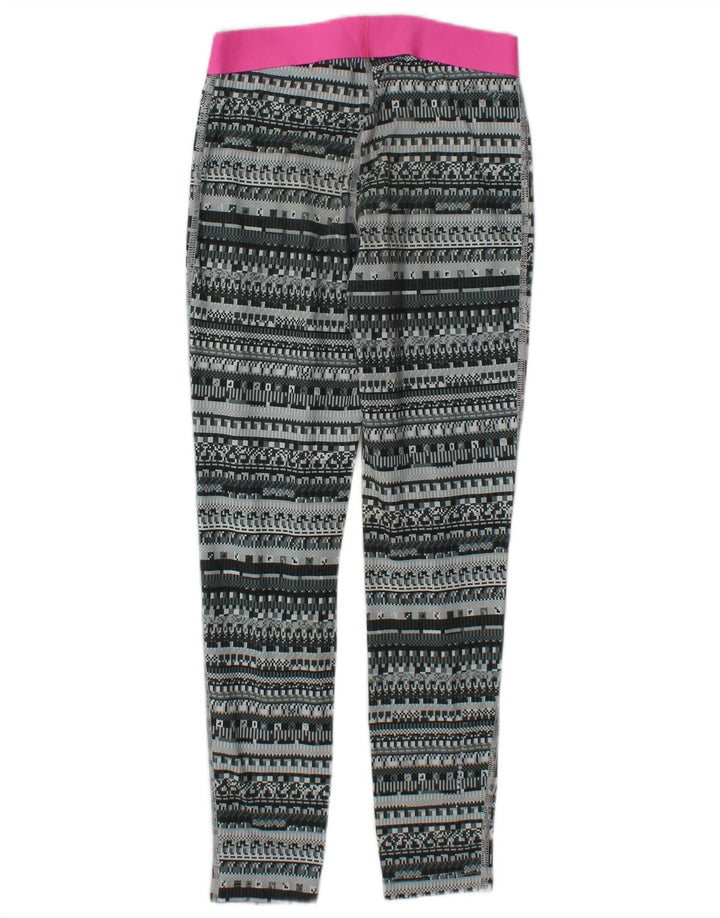 Nike Grafiske Leggings til kvinder UK 12 Medium Grey Geometrisk Polyester