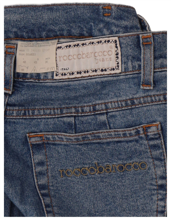 Roccobarocco lige jeans til kvinder W34 L29 Blå