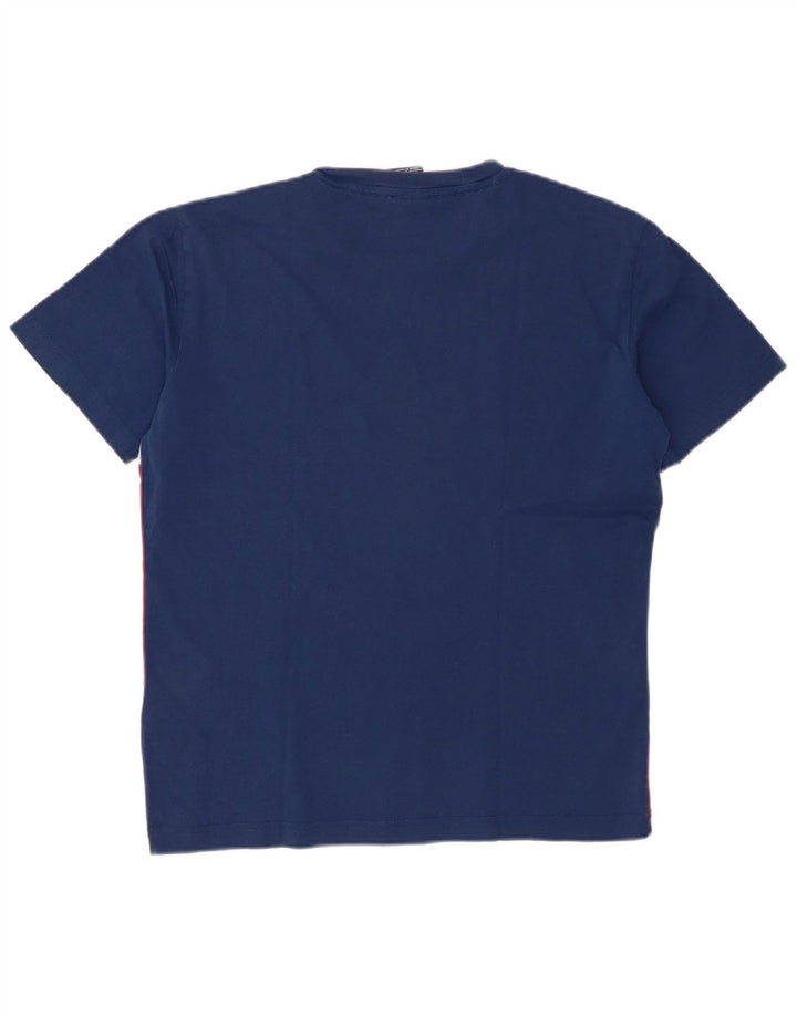 Champion Herre grafisk T-shirt Top Medium Flerfarvet Colourblock Bomuld
