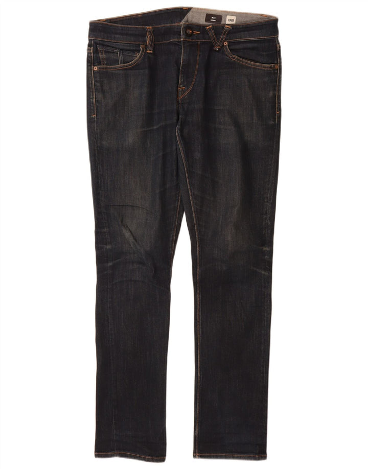 Volcom Dame Skinny Jeans W32 L31 Marineblå Bomuld