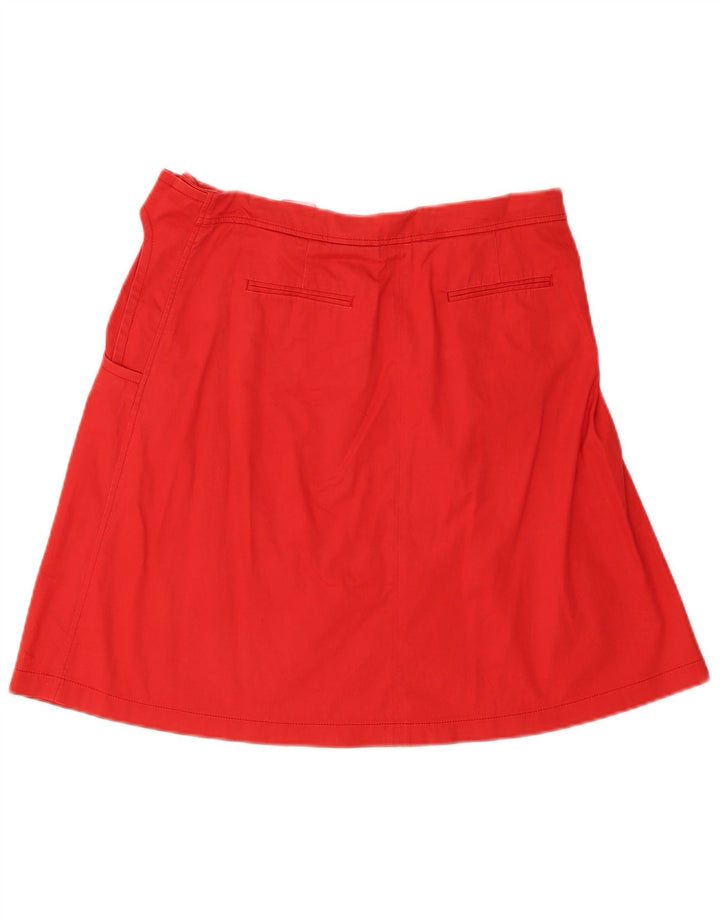 Armani Dame A-Line nederdel US 8 Medium W30 Rød Bomuld