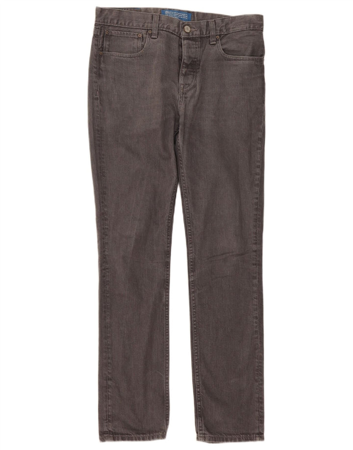 Adidas Slim Jeans til mænd W34 L34 Grå bomuld