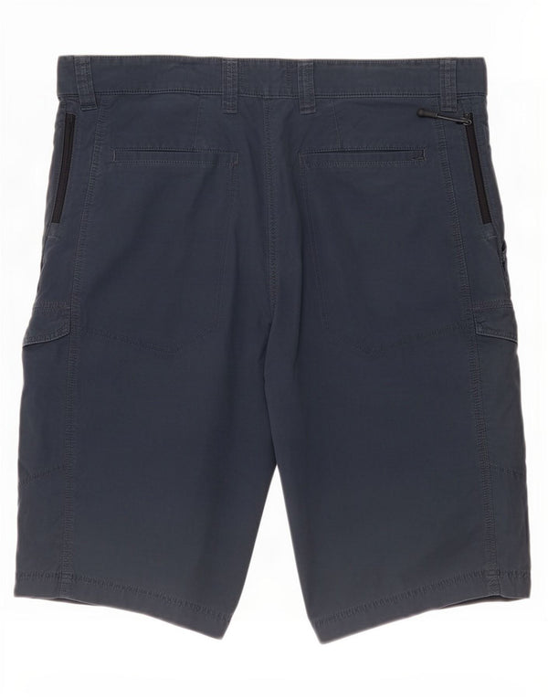 Marks & Spencer Herre Cargo Shorts Large W36 Navy Blue Cotton