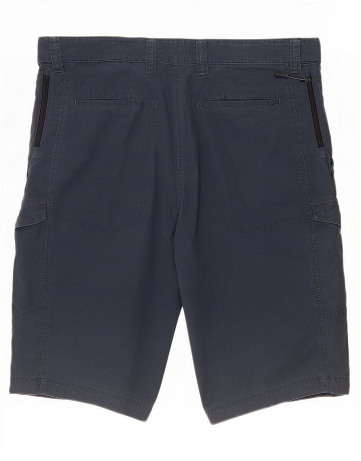 Marks & Spencer Herre Cargo Shorts Large W36 Navy Blue Cotton