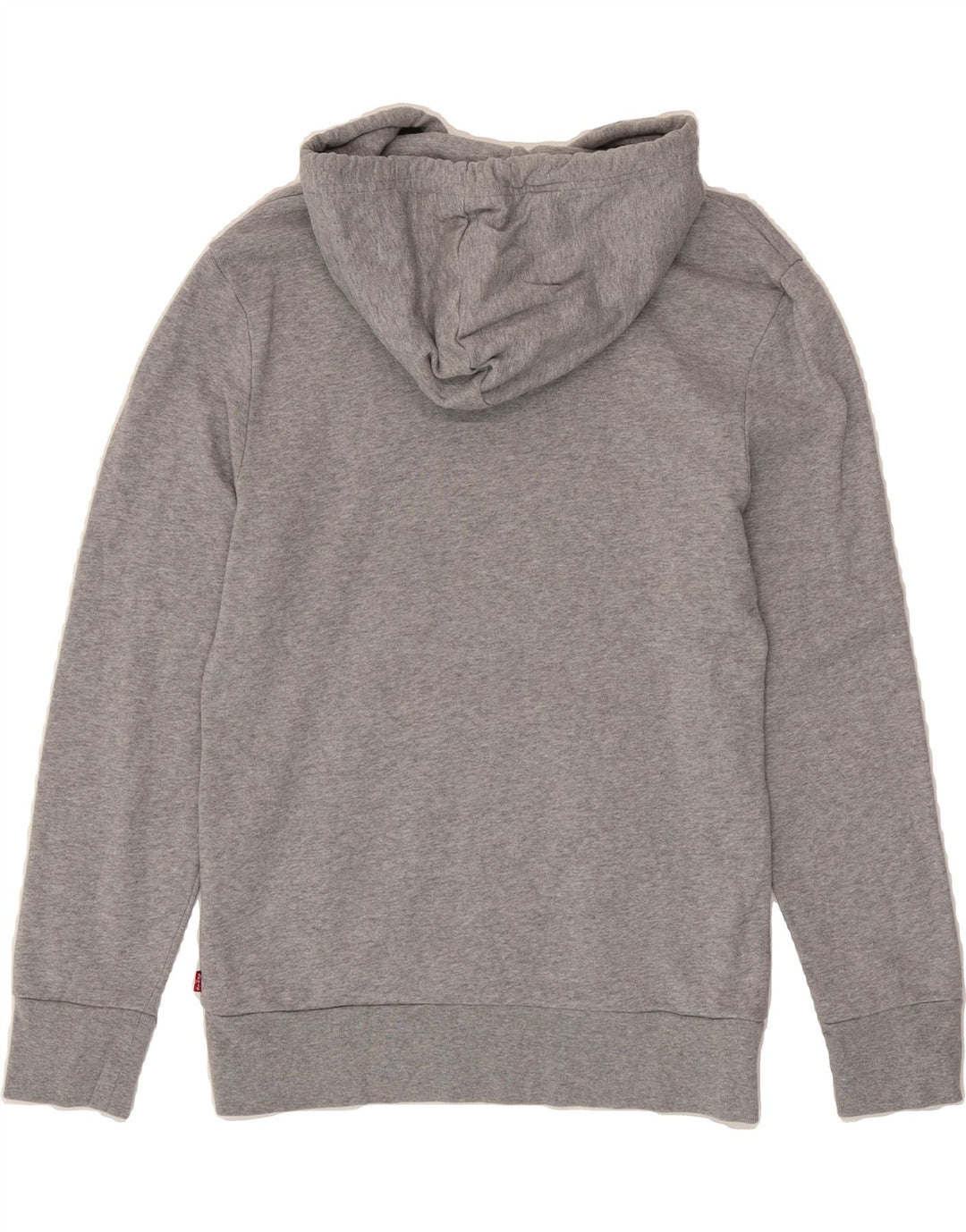 LEVI'S Mens Graphic Hoodie Jumper Small Grey Cotton Vintage Levi's and Second-Hand Levi's from Messina Hembry 