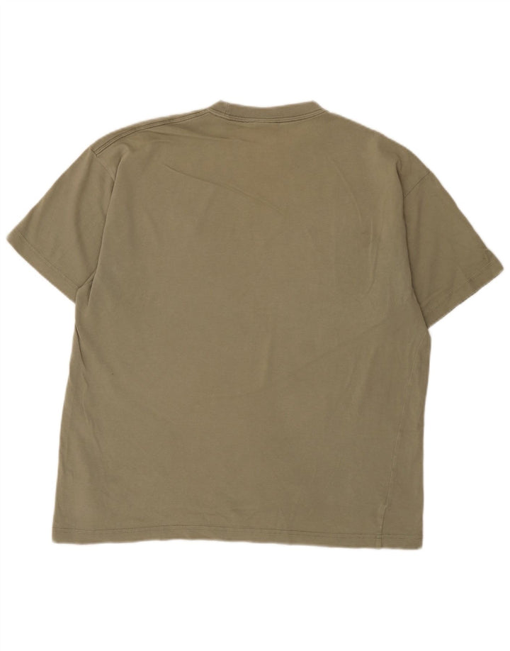 Nike Herre T-shirt Top Medium Khaki Bomuld