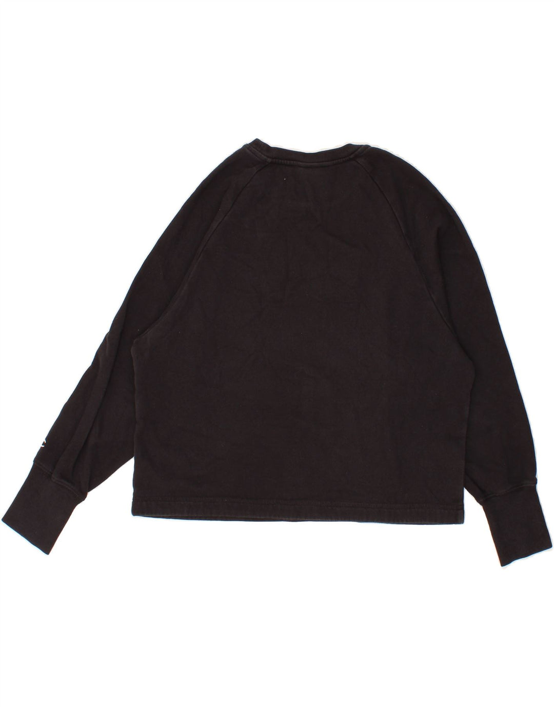 CHAMPION Womens Oversized Graphic Sweatshirt Jumper UK 10 Small Black Vintage Champion and Second-Hand Champion from Messina Hembry 