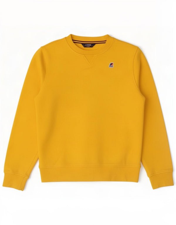 K-Way Boys Sweatshirt Jumper 13-14 Years Yellow Cotton