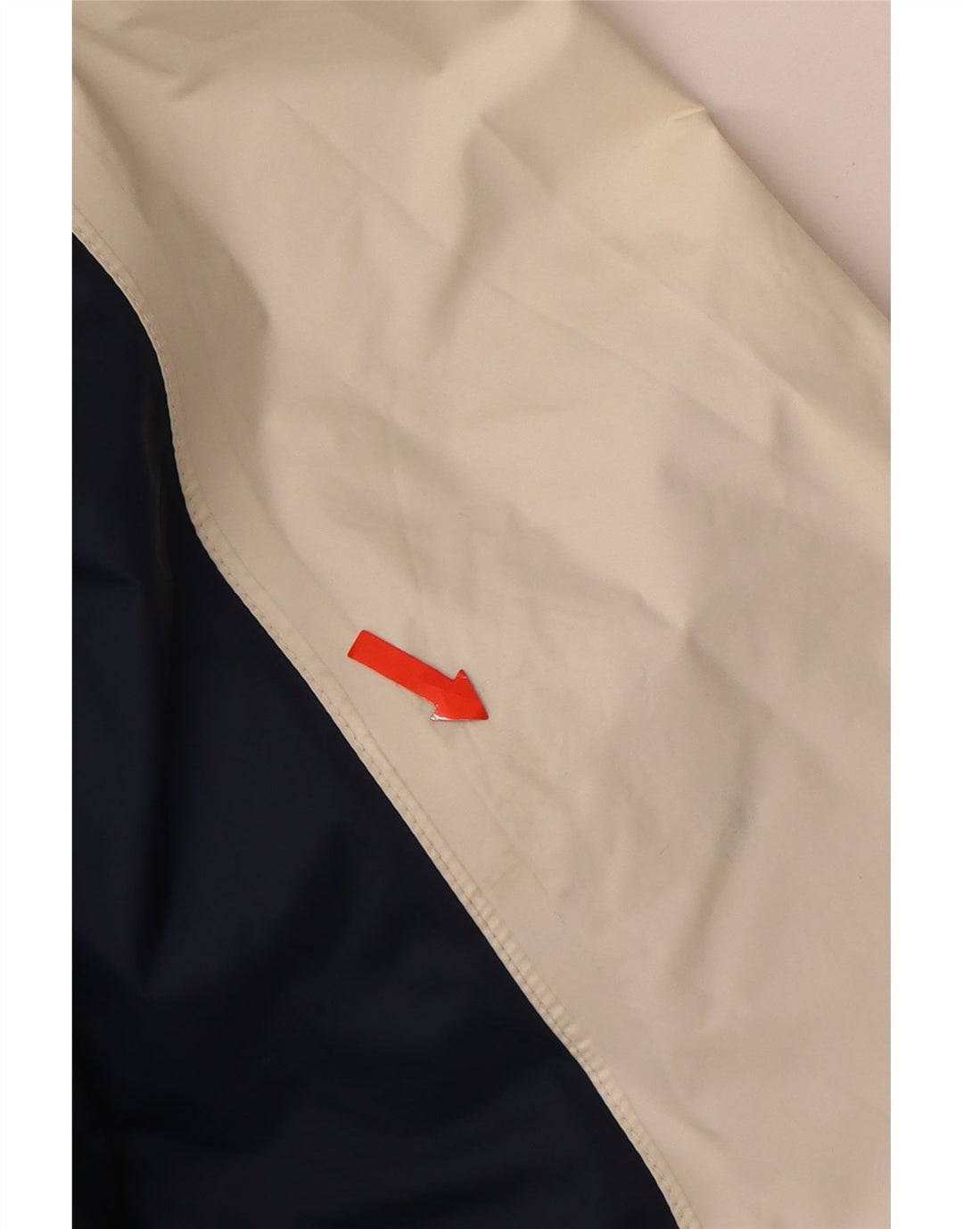 K-WAY Herre 2000 Regnjakke med hætte UK 44 2XL Hvid Colourblock Polyamid