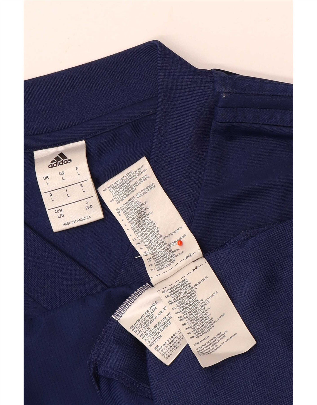 Adidas Herre Top Langærmet Stor Marineblå Polyester