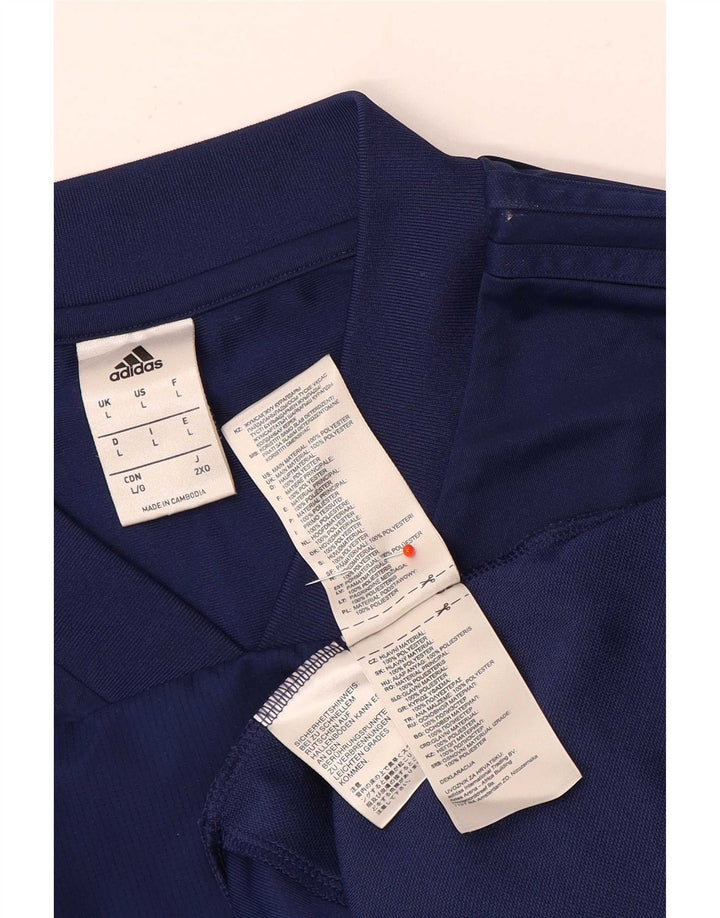 Adidas Herre Top Langærmet Stor Marineblå Polyester
