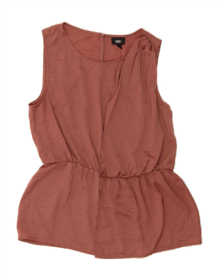 MOSSIMO Womens Sleeveless Blouse Top UK 16 Large Brown Polyester Vintage Mossimo and Second-Hand Mossimo from Messina Hembry 