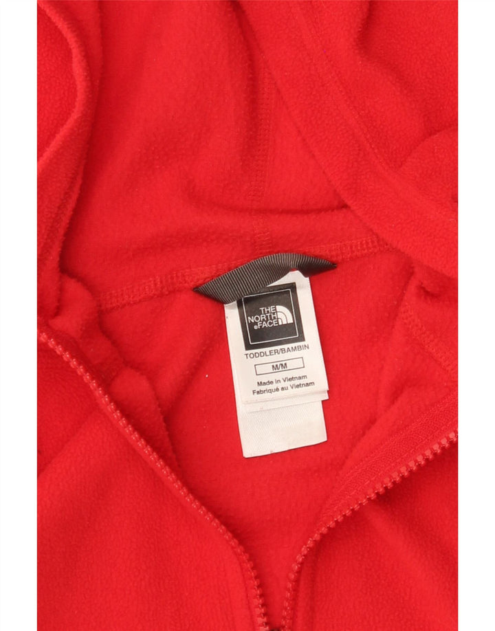 THE NORTH FACE Fleecejakke med hætte til drenge 9-10 år Medium Rød Polyester