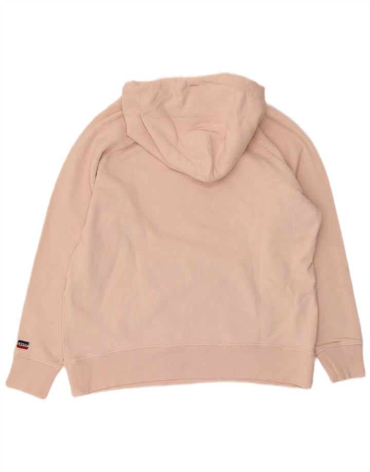 Levi's Dame Hættetrøje UK 14 Medium Pink Bomuld