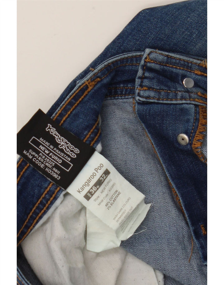 Kangaroo Poo Herre Straight Jeans W36 L32 Blå Bomuld
