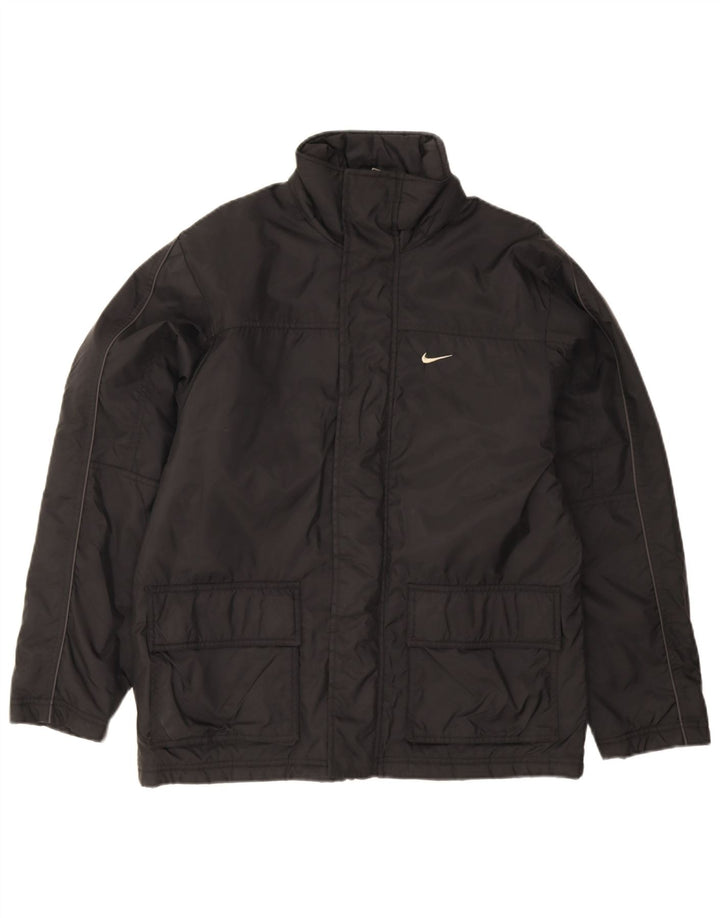 Nike polstret herrejakke UK 36/38 Lille sort nylon