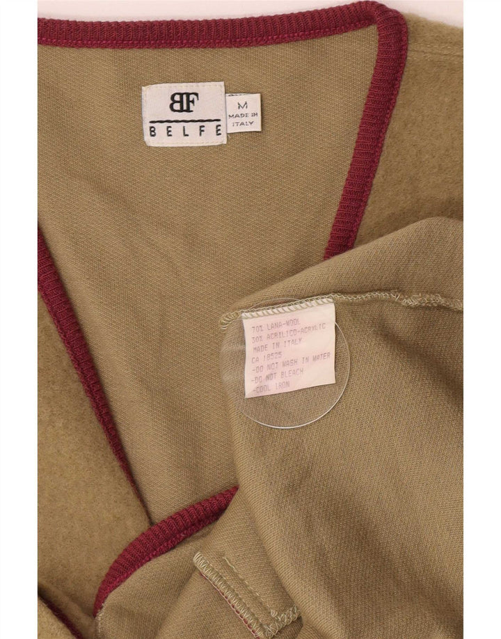 Belfe Herrevest Medium Khaki Colourblock Uld