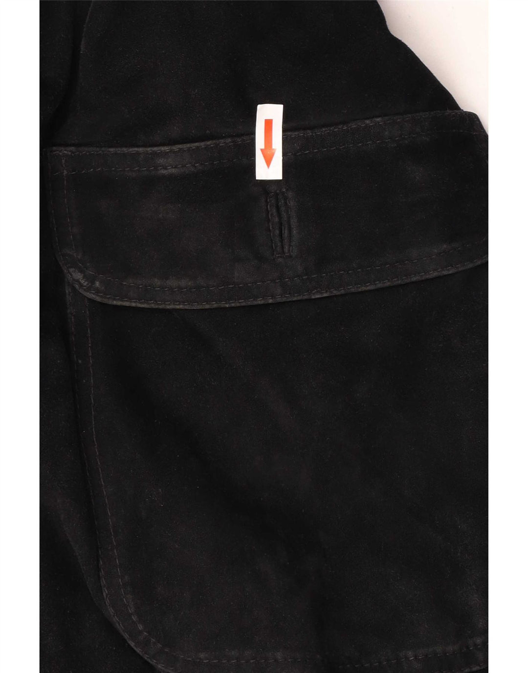 Vintage herre ruskind bomberjakke IT 48 medium sort læder