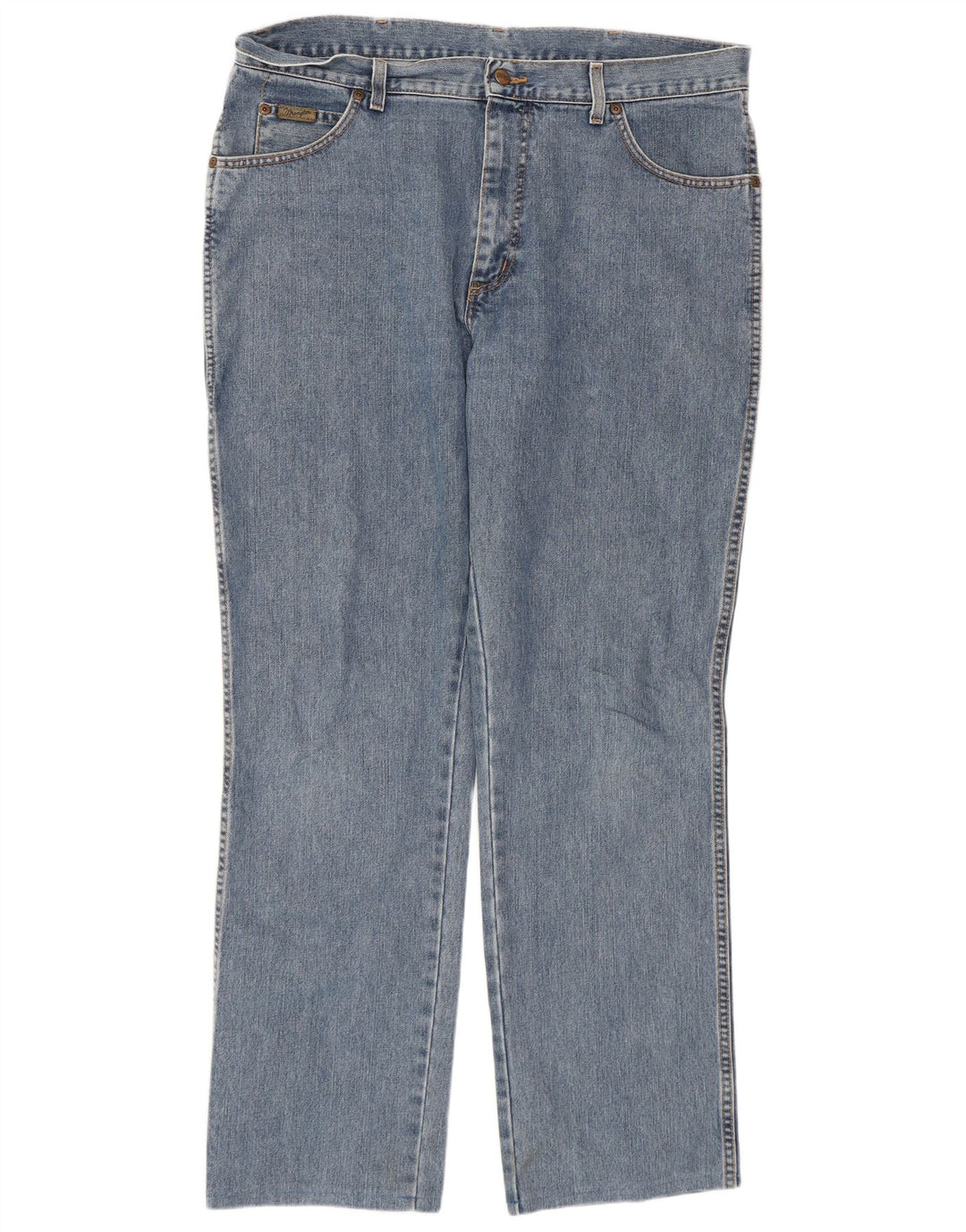 Wrangler Straight Jeans til mænd W36 L32 Blue Cotton Classic