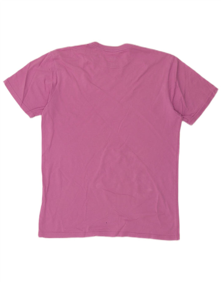 Quiksilver Herre Regular Fit T-Shirt Top Lille Pink Bomuld