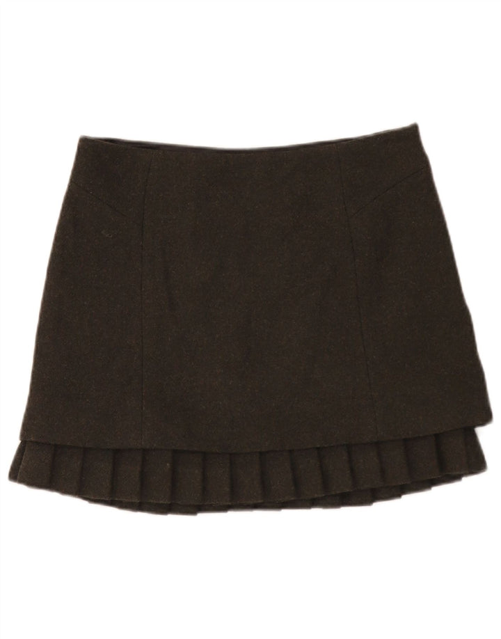 Jigsaw Dame Mini-nederdel UK 12 Medium W31 Khaki