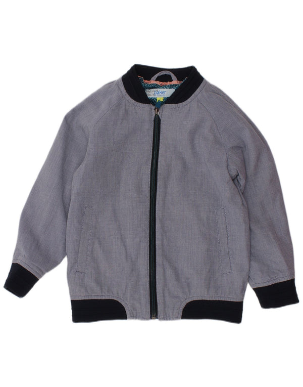 TED BAKER Bomberjakke til drenge 4-5 år Marineblå Colourblock Bomuld