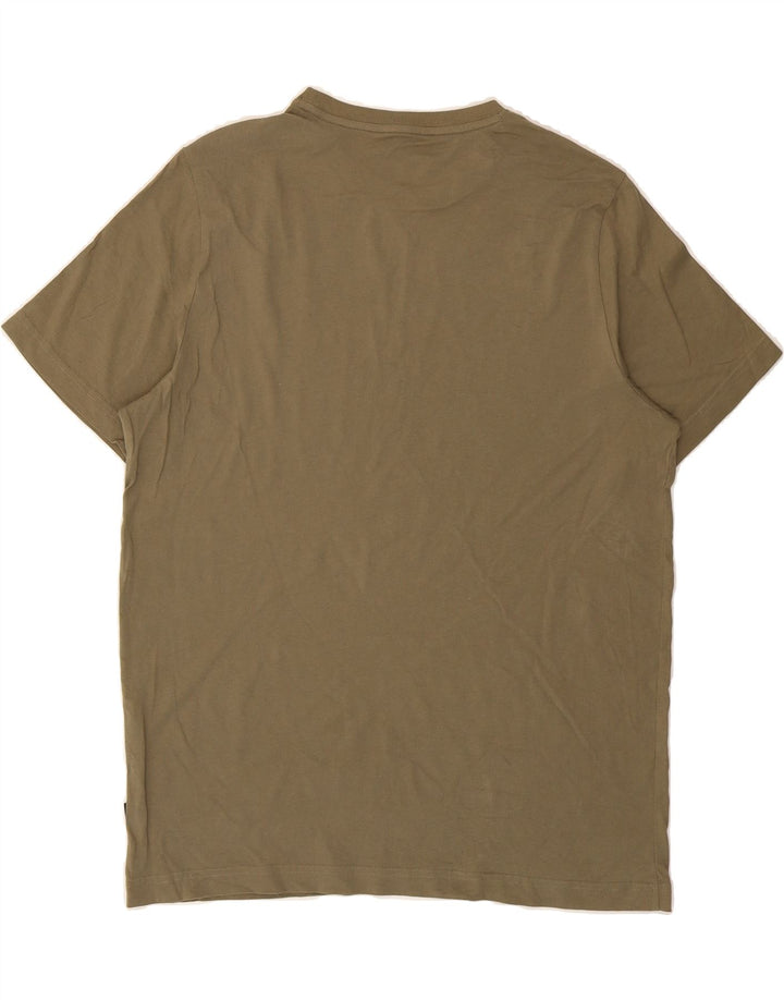PUMA Mens T-Shirt Top Large Khaki Vintage Puma and Second-Hand Puma from Messina Hembry 