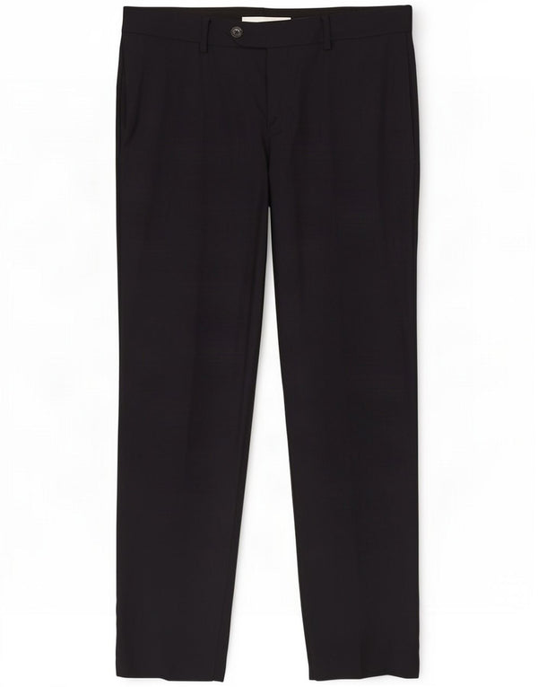 Emporio Armani Lige jakkesæt til mænd EU 48 Medium W34 L30 Sort Uld