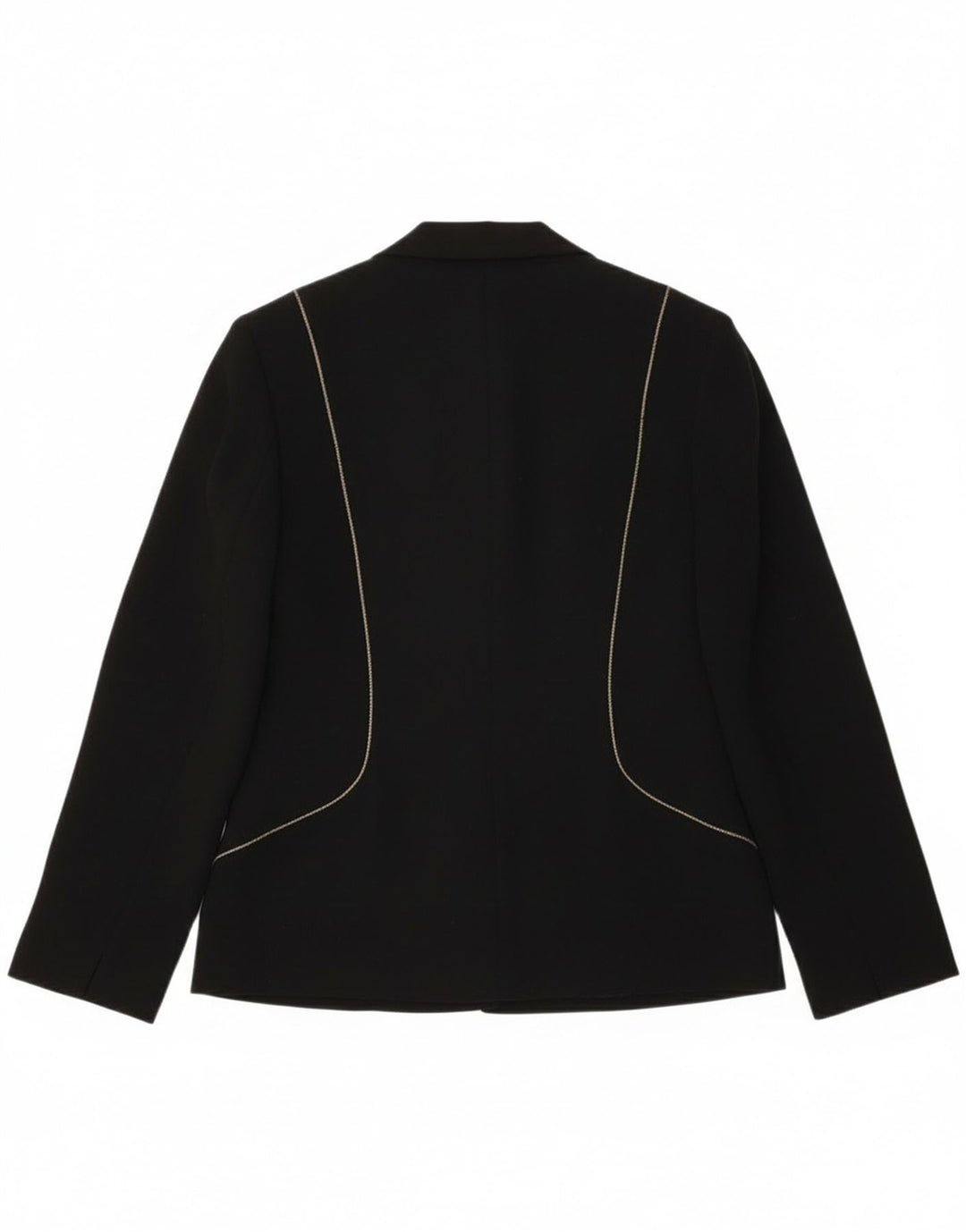 Jacques Vert Dame 2 Button Blazer Jacket UK 10 Small Black Polyester