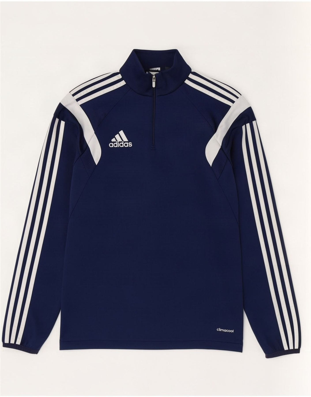 Adidas Herre Climacool Pullover Træningsdragt Top Small Navy Blue Colourblock