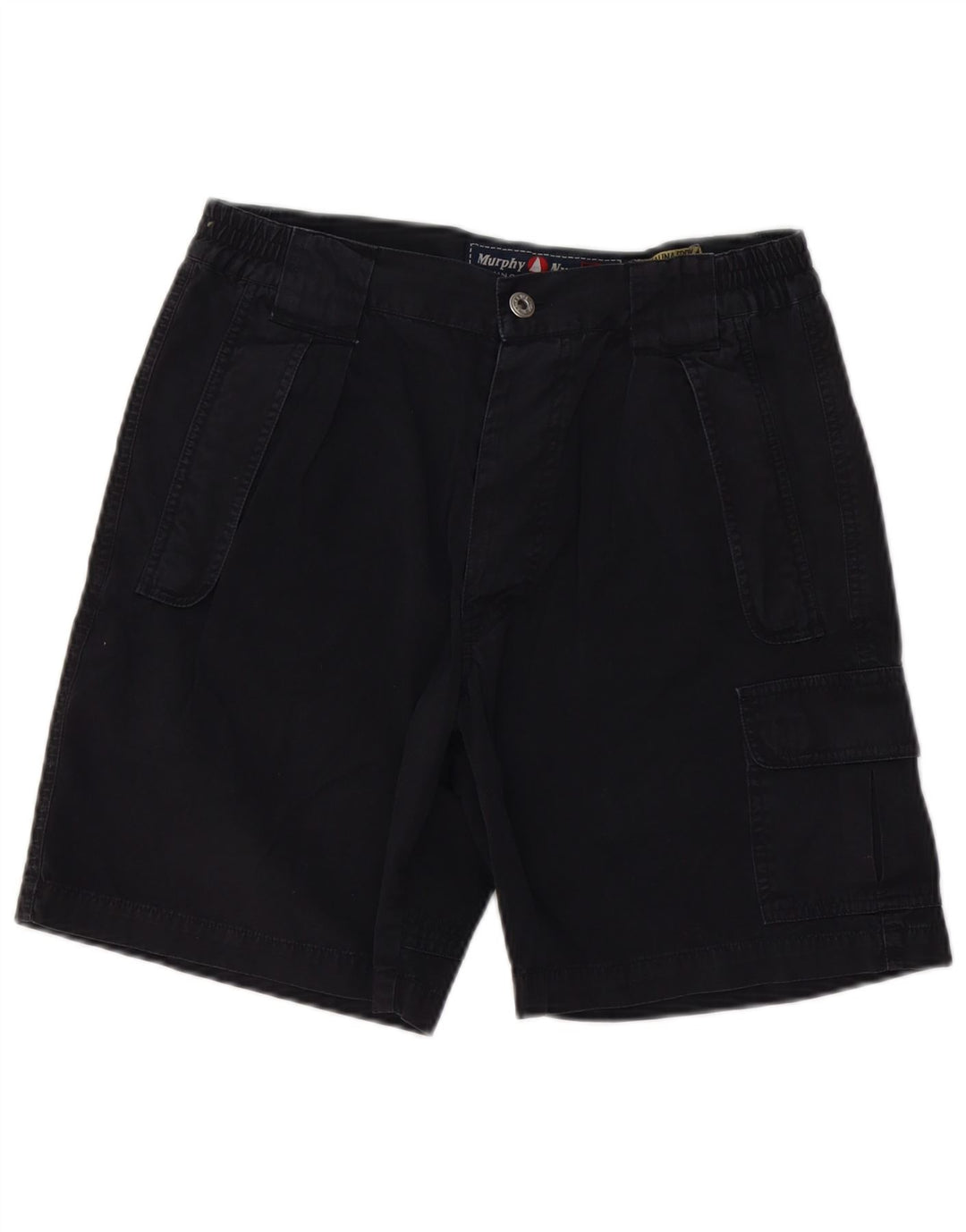 Murphy & Nye Herre Cargo Shorts W31 Medium Sort Bomuld