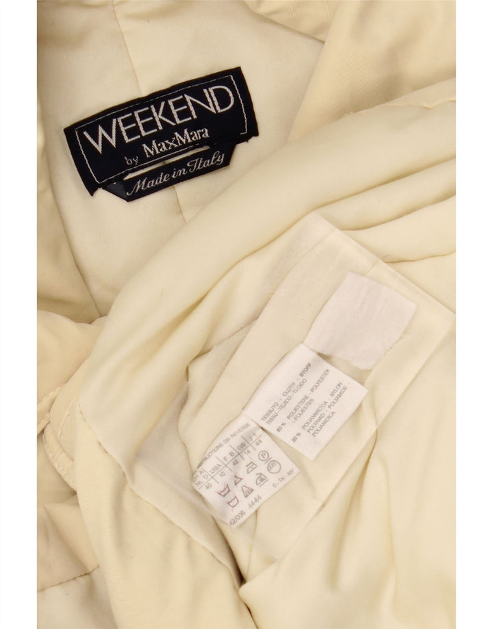 MAX MARA Womens Weekend Oversized Overcoat UK 14 Large Beige Polyester Vintage Max Mara and Second-Hand Max Mara from Messina Hembry 