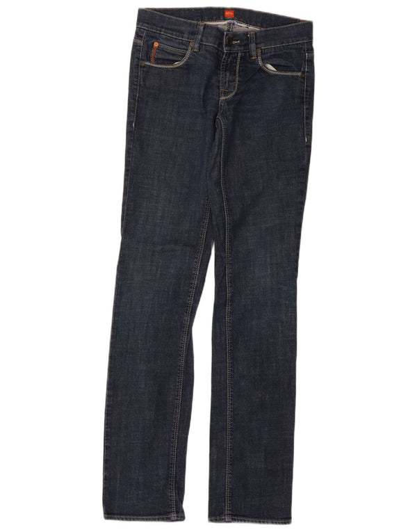 Hugo Boss Dame Lavtalje Lige Slim Jeans W24 L33 Blå