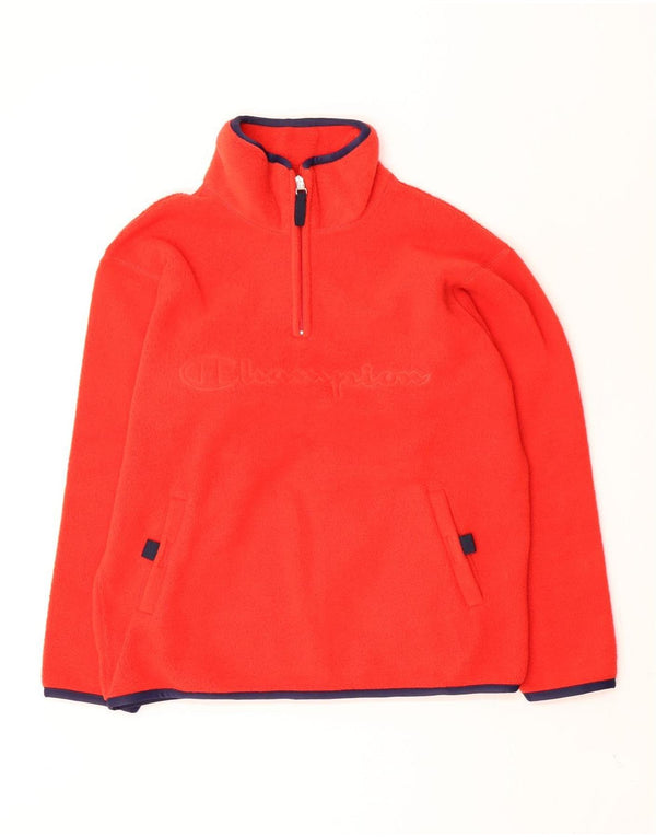 Champion Boys grafisk fleecetrøje med lynlås 11-12 år Rød polyester