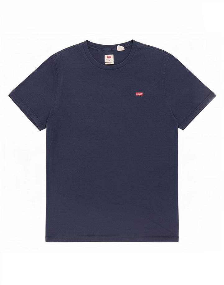 Levi's Herre Standard T-Shirt Top Medium Marineblå Bomuld