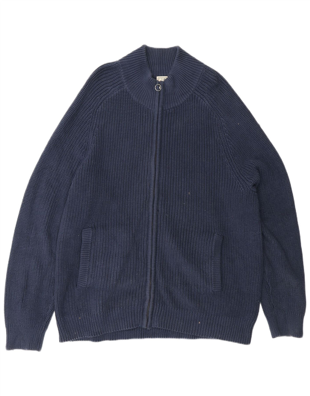 L.L.BEAN Herre cardigan sweater Stor marineblå bomuld