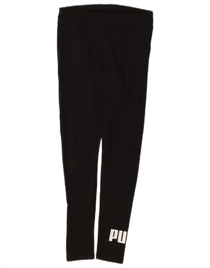 Puma Grafiske Leggings til kvinder UK 8 Small Black Bomuld