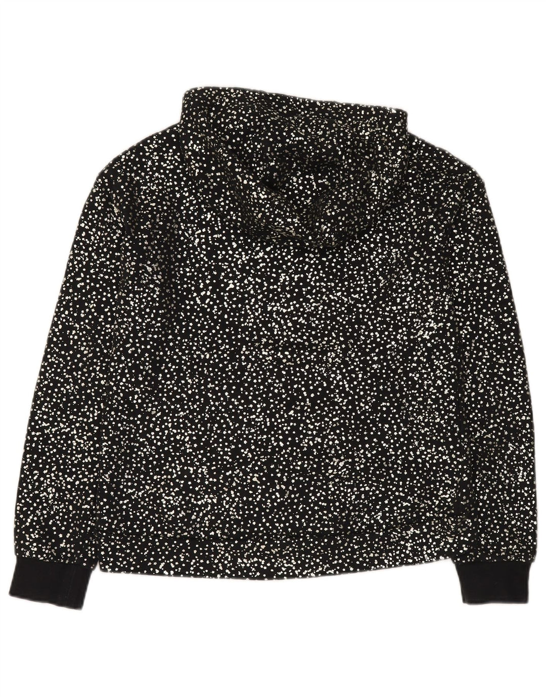 NIKE hættetrøje til piger 13-14 år XL Sort plettet bomuld