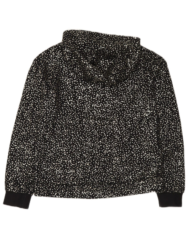 NIKE hættetrøje til piger 13-14 år XL Sort plettet bomuld